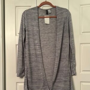 Divided Gray Open Front Cardigan Sweater